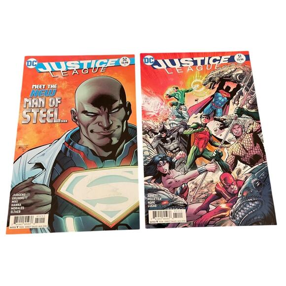 DC Justice League #51-52 Jurgens Grummett Abnett Pelletier - Picture 2 of 12